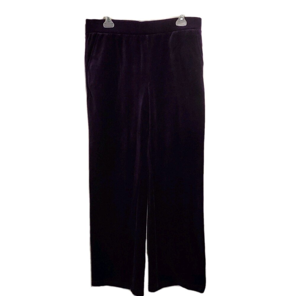 Lauren Ralph Lauren Velour Lounge Pant Deep Amethyst Size Medium NWT